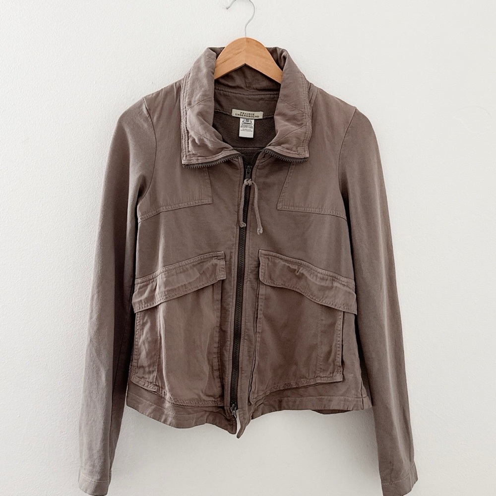 Prairie Underground Jacket Organic Cotton Workwear Blogger Barn Boho Small Coat - Picture 4 of 13